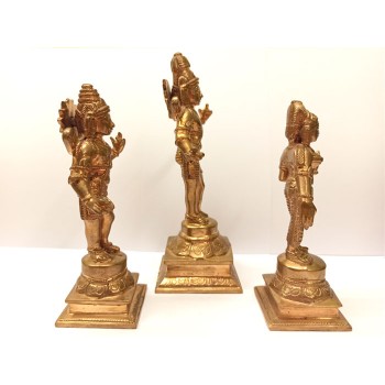 Sita (12,5 cm), Rama (15,5 cm) & Lakshman (13 cm)