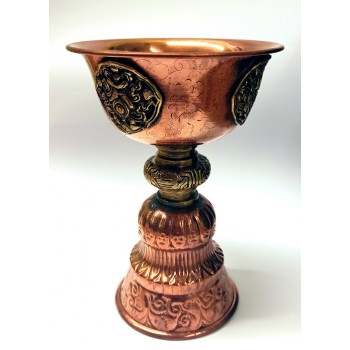Tibetan Butter Lamp, Copper 