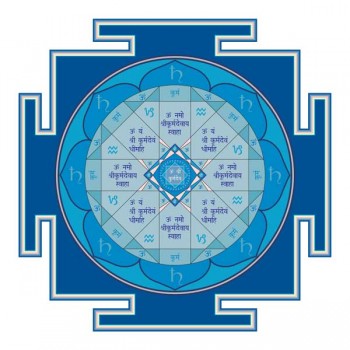 Kurma-Deva-Yantra (Saturn, Westen) 42 x 42 cm