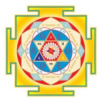 Ramacandra-Yantra (Sonne, Osten) 16 x 16 cm