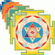 Transparent Yantra-Stickers 6,3" x 6,3" (12)