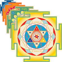 Spiritual-Yantra Set (13 Yantras) 7" x 7"