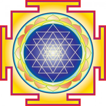 Das Shri-Yantra 16 x 16 cm