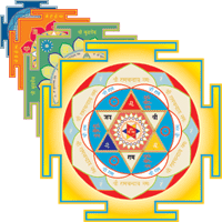 Spiritual-Yantra Set (12 Yantras) 4,6" x 4,6"
