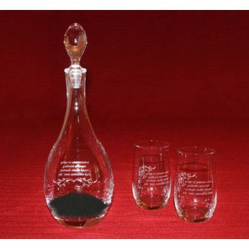 Mantra Carafe and 6 Glasses + 1000 g Shungit Stones Mantra Carafe and 6 Glasses + 1000 g Shungit Stones