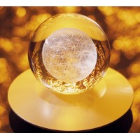 Der Sphärenkristall - Die Blume des ewigen Lebens in 3D - Kugel
