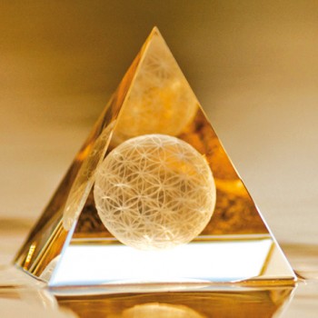 Der Sphärenkristall - Die Blume des ewigen Lebens in 3D - Pyramide